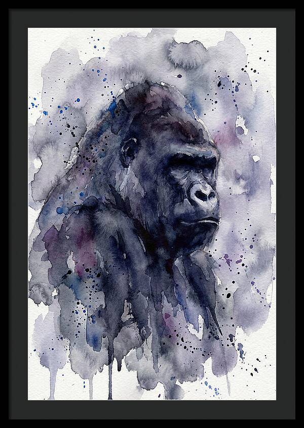 Gorilla In Watercolor Splendor