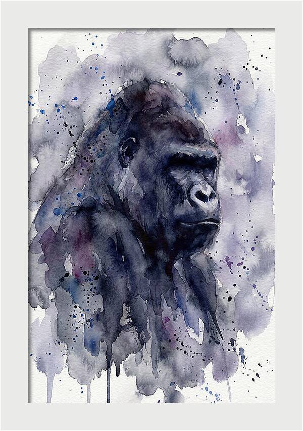 Gorilla In Watercolor Splendor