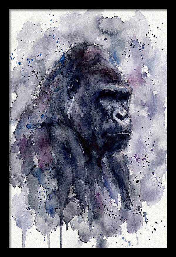 Gorilla In Watercolor Splendor