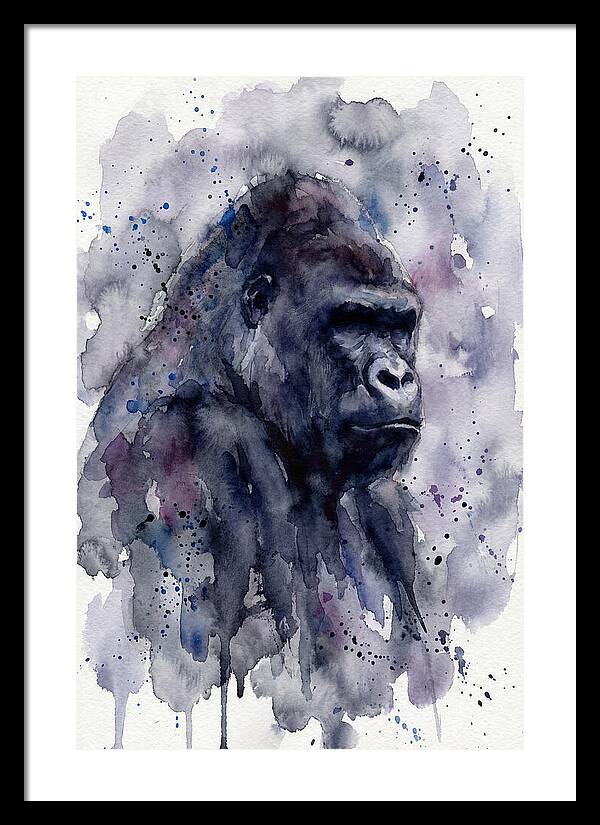Gorilla In Watercolor Splendor
