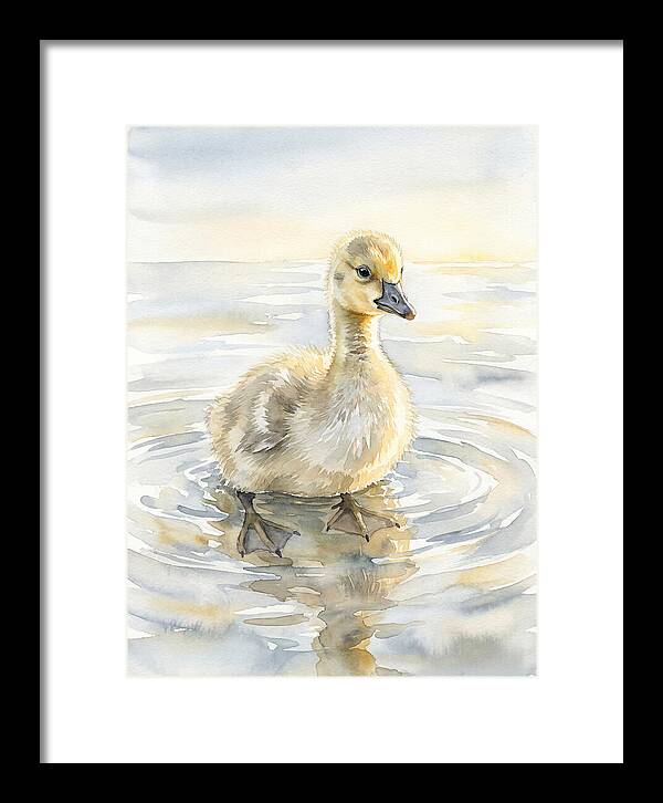 Gosling In Tranquil Waters