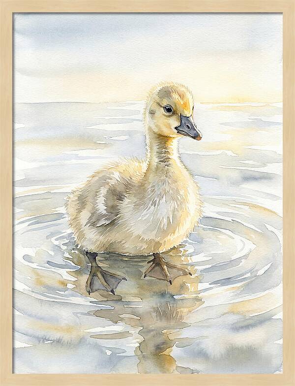 Gosling In Tranquil Waters