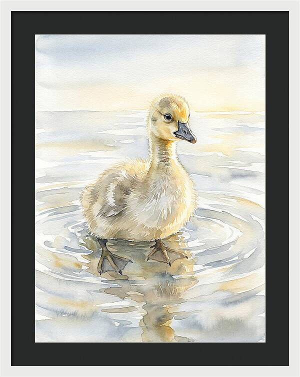 Gosling In Tranquil Waters