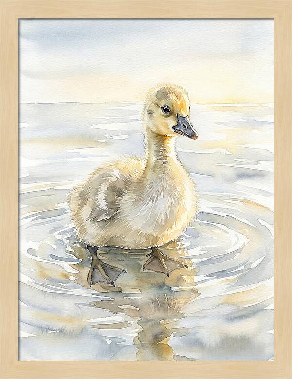 Gosling In Tranquil Waters