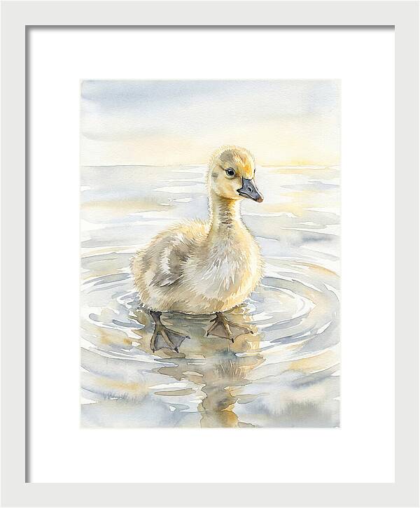 Gosling In Tranquil Waters