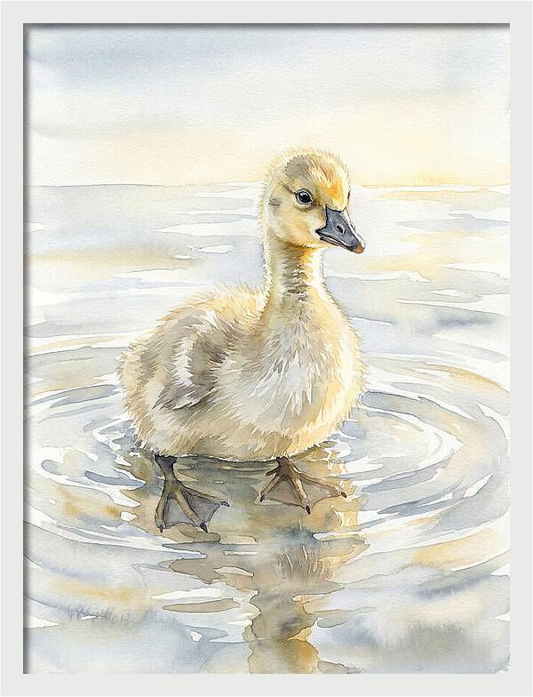 Gosling In Tranquil Waters