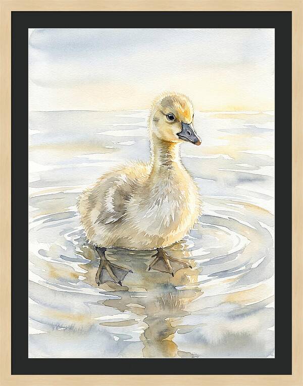 Gosling In Tranquil Waters