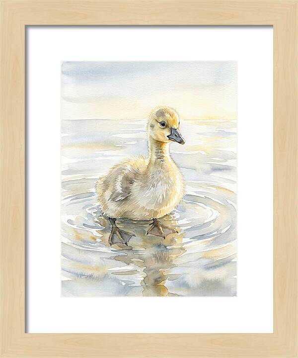 Gosling In Tranquil Waters