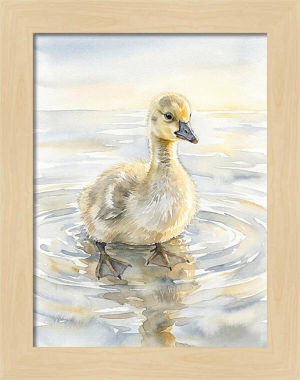 Gosling In Tranquil Waters