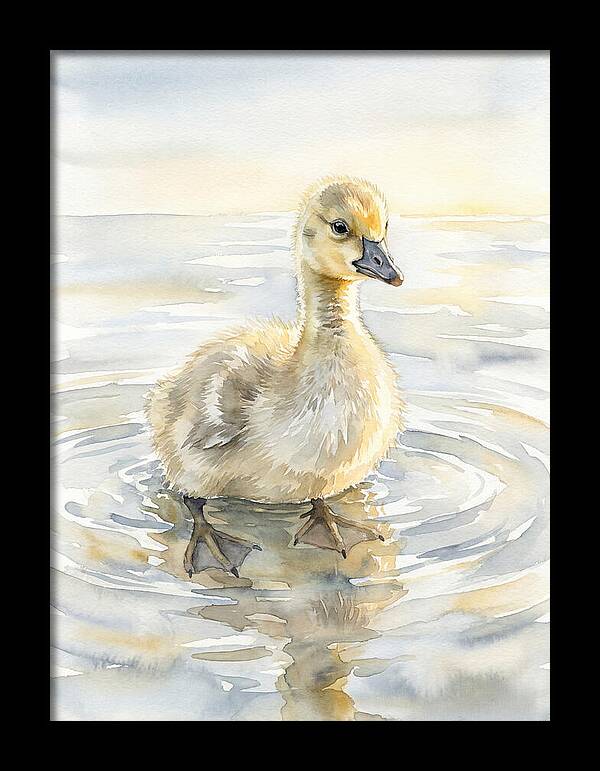 Gosling In Tranquil Waters