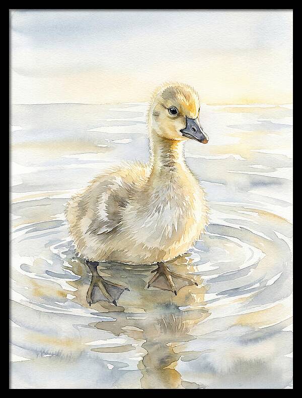 Gosling In Tranquil Waters