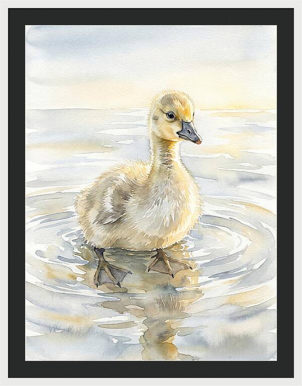 Gosling In Tranquil Waters
