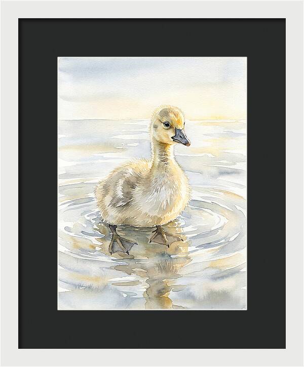 Gosling In Tranquil Waters