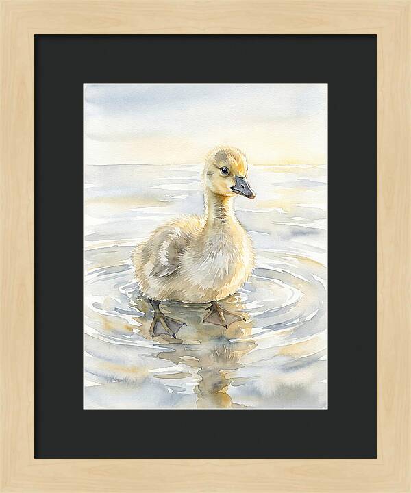 Gosling In Tranquil Waters