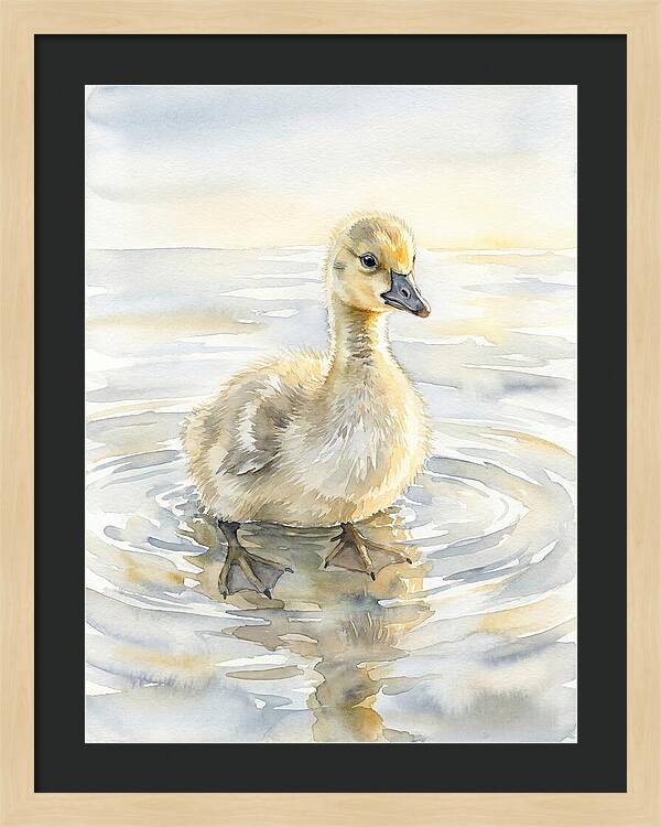 Gosling In Tranquil Waters