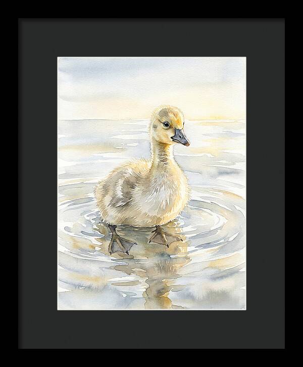 Gosling In Tranquil Waters