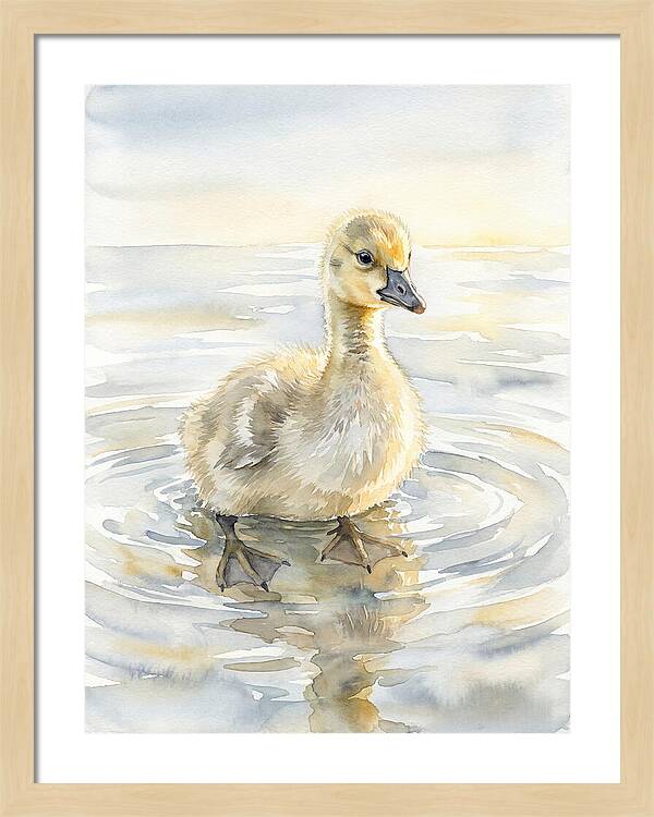 Gosling In Tranquil Waters