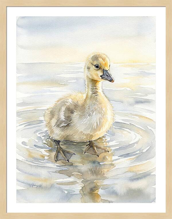 Gosling In Tranquil Waters