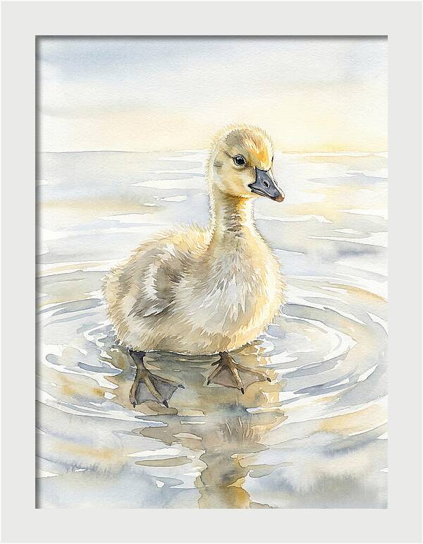 Gosling In Tranquil Waters