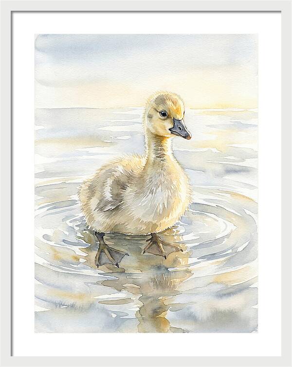 Gosling In Tranquil Waters