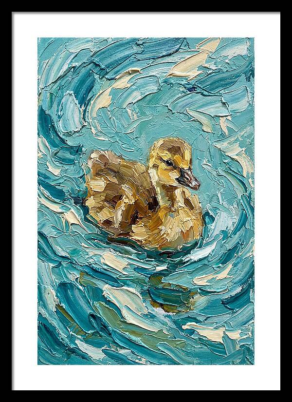 Gosling In Turquoise Waters