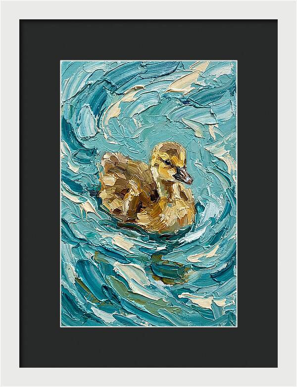 Gosling In Turquoise Waters