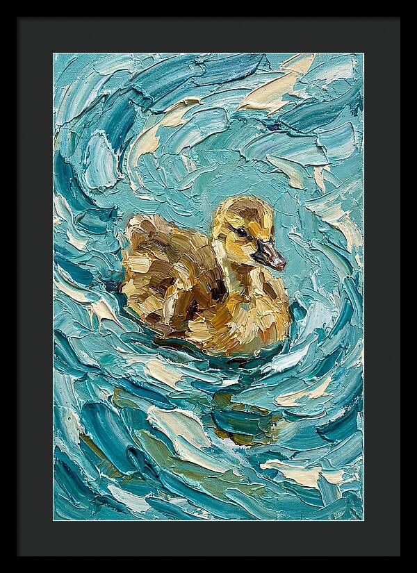 Gosling In Turquoise Waters