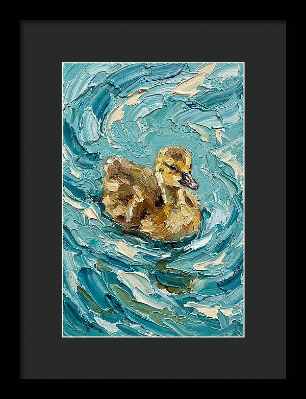 Gosling In Turquoise Waters