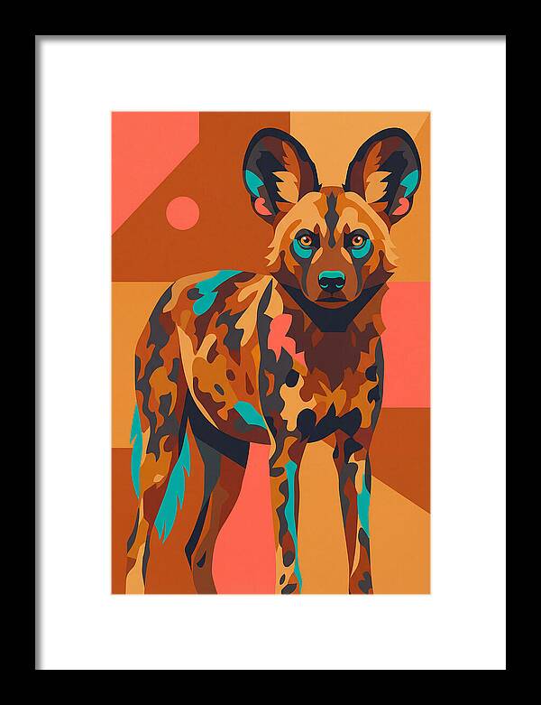 Graceful African Wild Dog