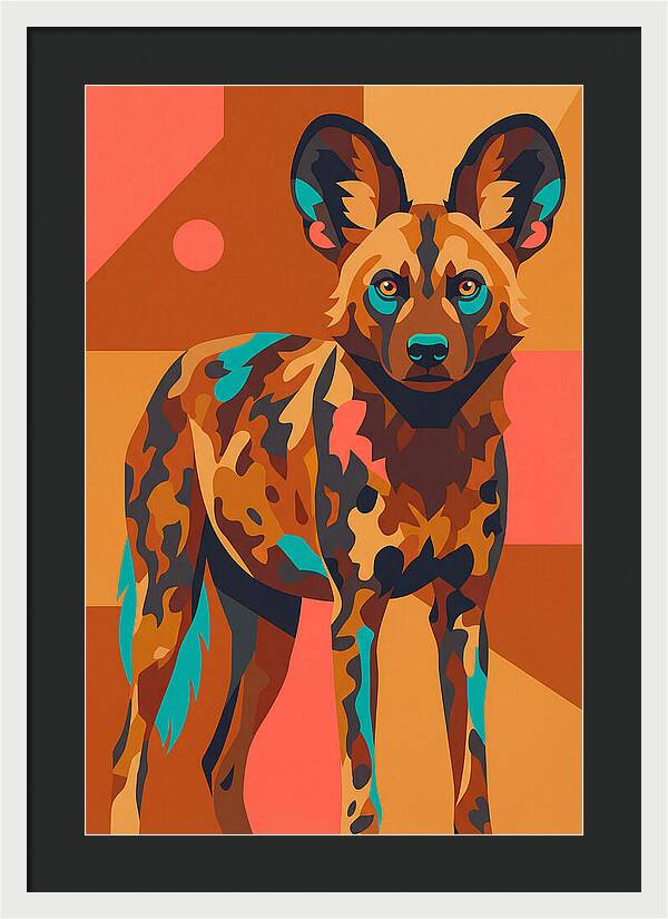 Graceful African Wild Dog