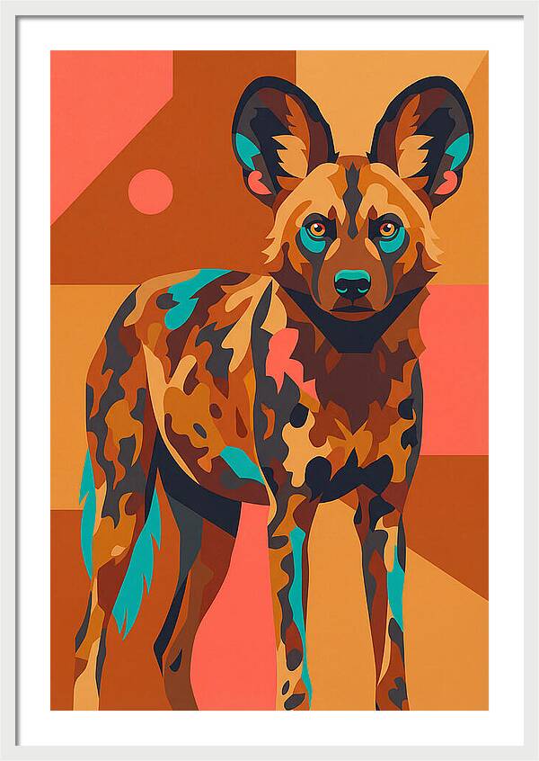Graceful African Wild Dog