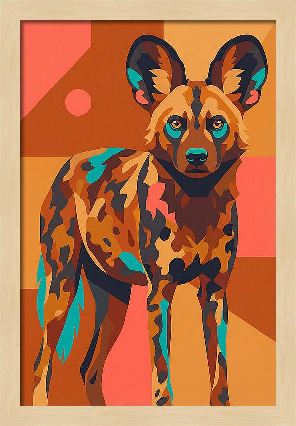 Graceful African Wild Dog
