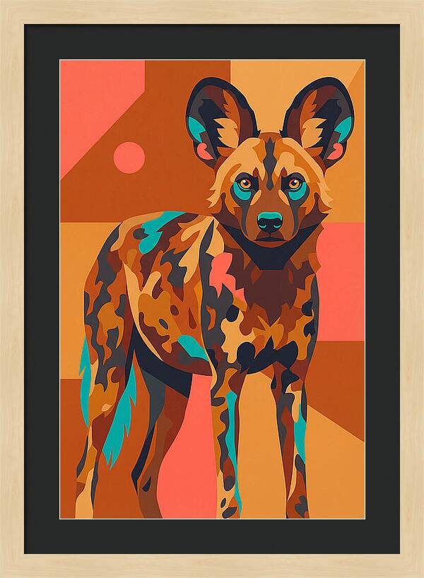Graceful African Wild Dog