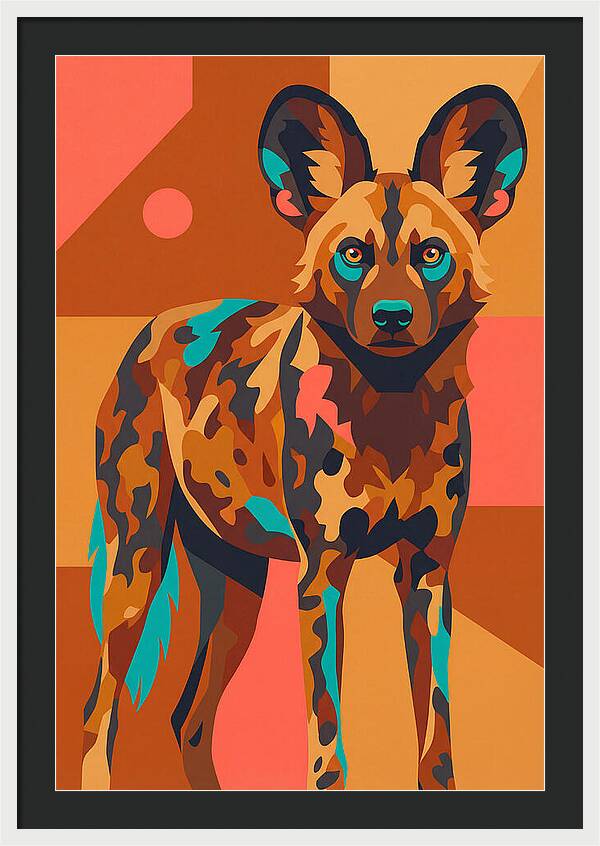 Graceful African Wild Dog