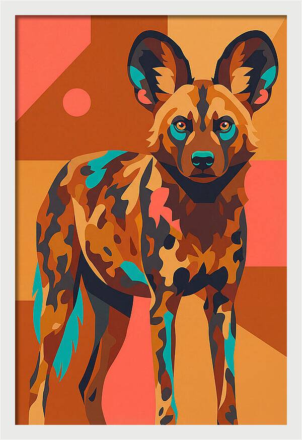 Graceful African Wild Dog