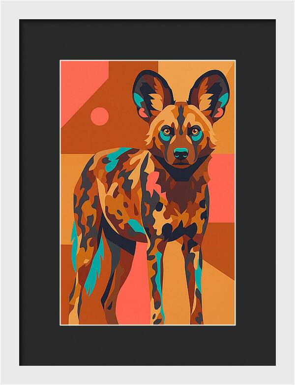 Graceful African Wild Dog