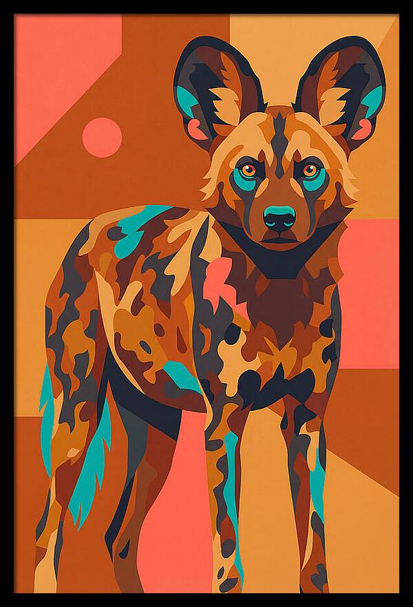 Graceful African Wild Dog