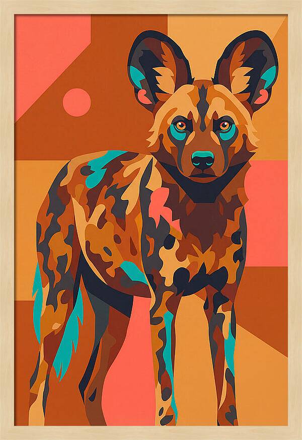 Graceful African Wild Dog