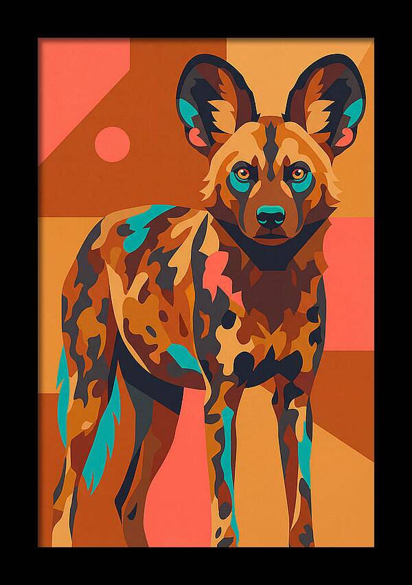 Graceful African Wild Dog