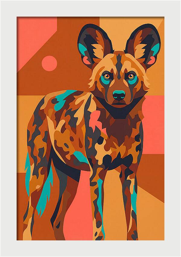 Graceful African Wild Dog