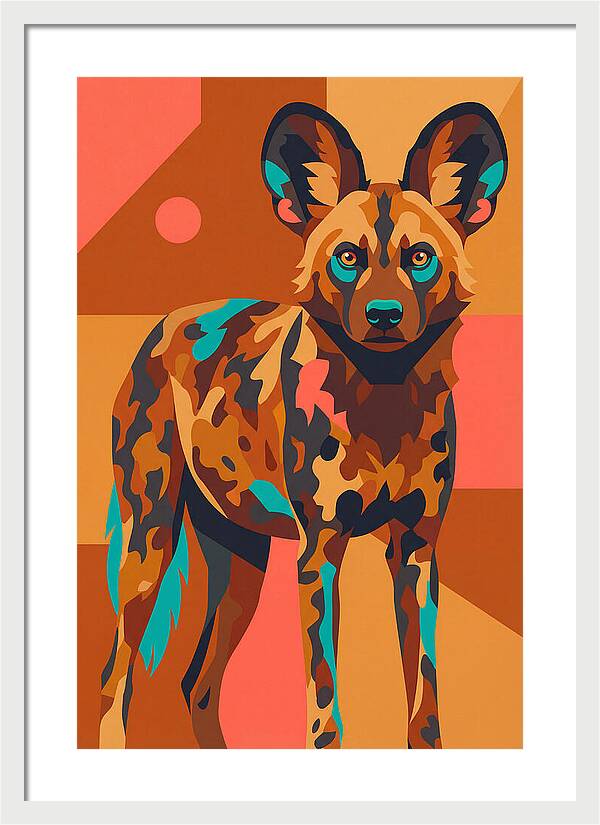 Graceful African Wild Dog