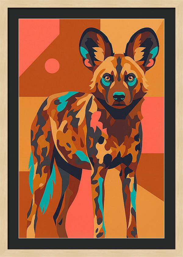 Graceful African Wild Dog