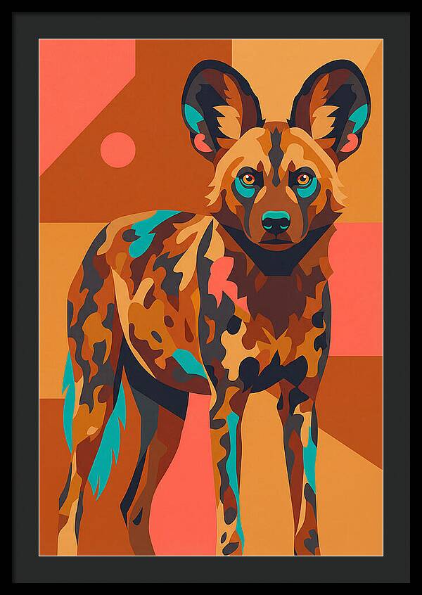 Graceful African Wild Dog