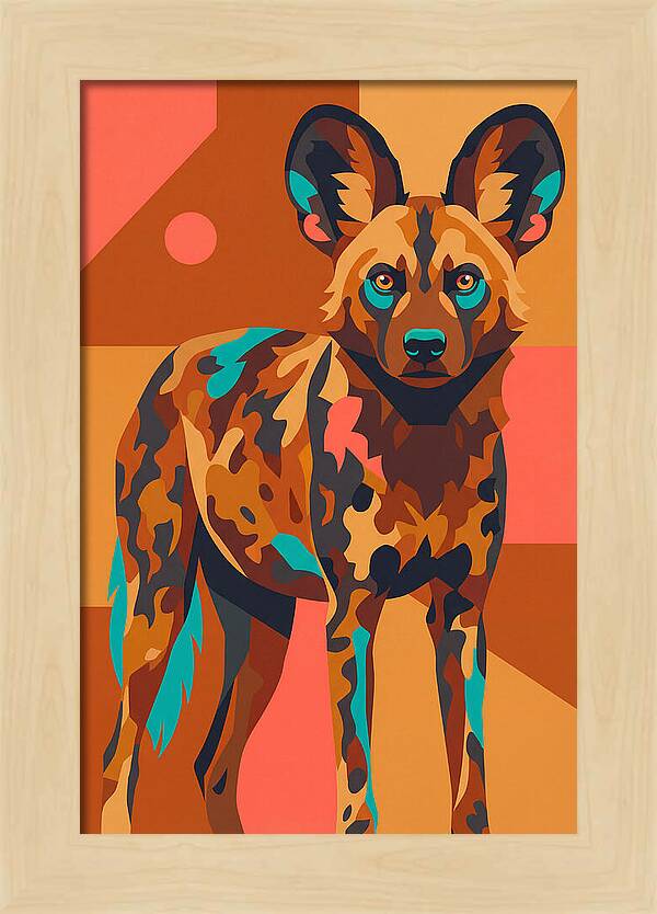 Graceful African Wild Dog