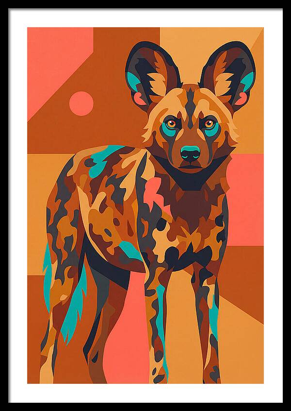 Graceful African Wild Dog