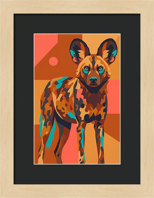 Graceful African Wild Dog