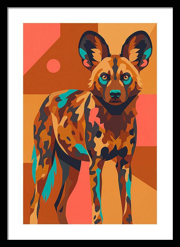 Graceful African Wild Dog
