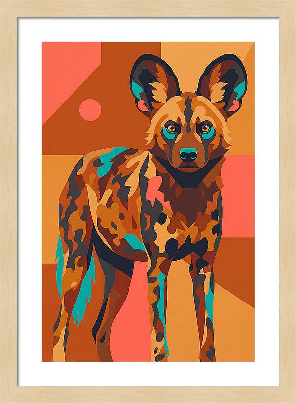 Graceful African Wild Dog