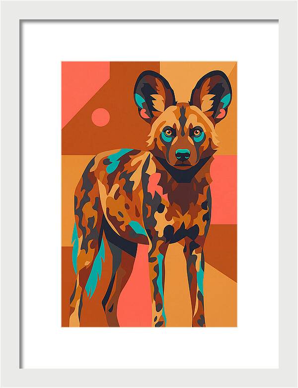 Graceful African Wild Dog