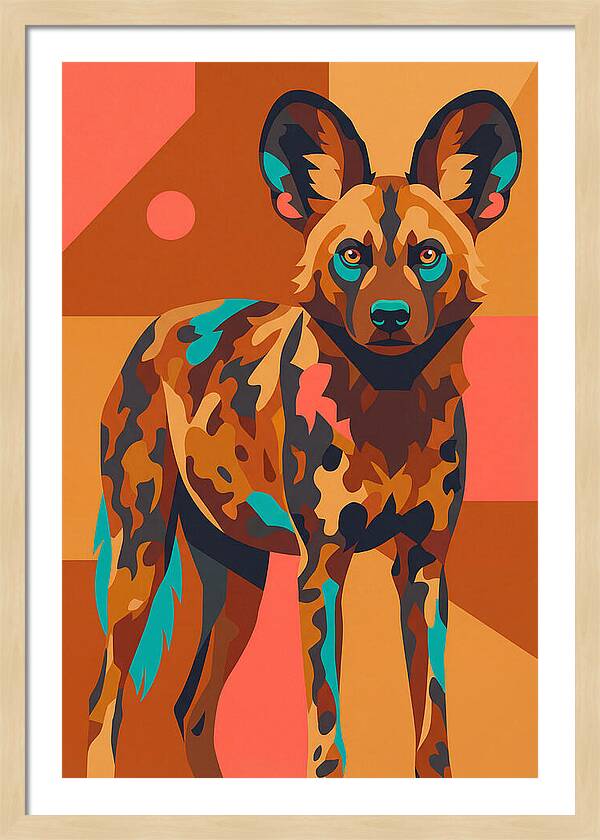 Graceful African Wild Dog